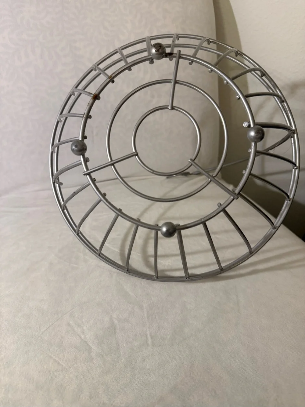 Metal Banana Hanger Fruit Basket Countertop Storage Stand Silver